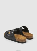 ⁦יֶלֶד 4N8XB1548 Pepe Jeans שָׁחוֹר סנדלים אנטומיים כפולים של קנזס⁩ – תמונה ⁦4⁩
