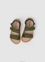 ⁦יֶלֶד 4N8XB1551 Pepe Jeans ירוק חאקי סנדלים אנטומיים ברלין שבת⁩ – תמונה ⁦2⁩