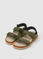 ⁦יֶלֶד 4N8XB1551 Pepe Jeans ירוק חאקי סנדלים אנטומיים ברלין שבת⁩ – תמונה ⁦3⁩