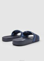 ⁦יֶלֶד 4N8XB1552 Pepe Jeans חיל הים סליידר לוגו כפכפי חוף⁩ – תמונה ⁦4⁩