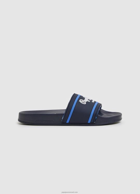 d799d6b6d79cd6b6d793_4n8xb1552_pepe_jeans_d797d799d79c_d794d799d79d_d7a1d79cd799d799d793d7a8_d79cd795d792d795_d79bd7a4d79bd7a4d7.jpg יֶלֶד 4N8XB1552 Pepe Jeans חיל הים סליידר לוגו כפכפי חוף – תמונה 1