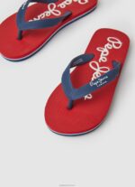 ⁦יֶלֶד 4N8XB1556 Pepe Jeans אָדוֹם bay beach כפכפי חוף בסיסיים⁩ – תמונה ⁦3⁩