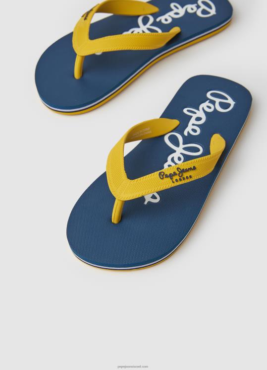 ⁦יֶלֶד 4N8XB1557 Pepe Jeans חיל הים bay beach כפכפי חוף בסיסיים⁩ – תמונה ⁦3⁩