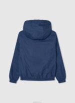 ⁦יֶלֶד 4N8XB1563 Pepe Jeans jarman מעיל מעיל רוח עם קפוצ'ון⁩ – תמונה ⁦2⁩
