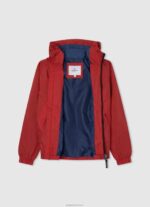 ⁦יֶלֶד 4N8XB1564 Pepe Jeans סטודיו אדום מעיל מעיל רוח עם קפוצ'ון⁩ – תמונה ⁦3⁩