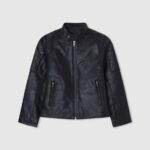 יֶלֶד 4N8XB1571 Pepe Jeans שָׁחוֹר מעיל אופנוענים מרופד בכתף
