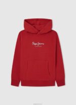 ⁦יֶלֶד 4N8XB1582 Pepe Jeans jarman מגשר עם קפוצ'ון כותנה⁩ – תמונה ⁦4⁩