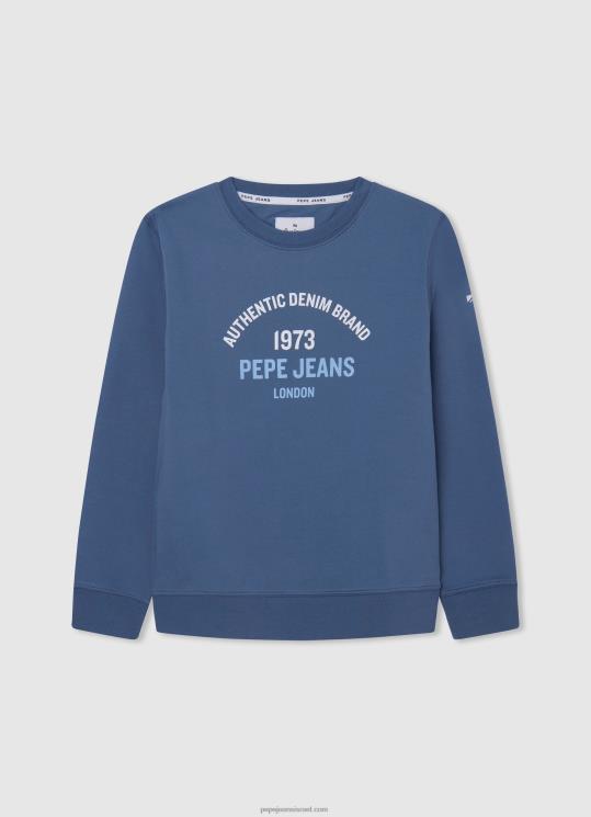 d799d6b6d79cd6b6d793_4n8xb1593_pepe_jeans_d790d795d796d799_d79ed792d7a9d7a8_d79bd795d7aad7a0d794_d79cd795d792d795_d79ed795d793d7.jpg יֶלֶד 4N8XB1593 Pepe Jeans אוזי מגשר כותנה לוגו מודפס – תמונה 1