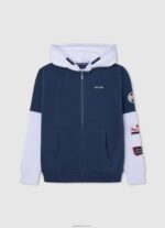 ⁦יֶלֶד 4N8XB1595 Pepe Jeans סטודיו אדום מגשר מודפס לוגו⁩ – תמונה ⁦3⁩