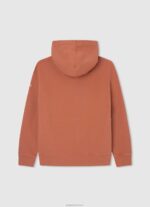 ⁦יֶלֶד 4N8XB1598 Pepe Jeans תפוז דלעת מגשר עם קפוצ'ון כותנה⁩ – תמונה ⁦2⁩