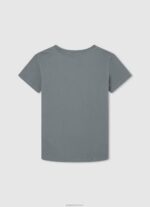 ⁦יֶלֶד 4N8XB1610 Pepe Jeans יְצִיקָה חולצת טריקו בסיסית לוגו⁩ – תמונה ⁦2⁩