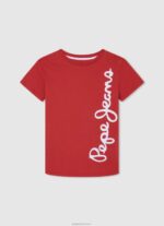 ⁦יֶלֶד 4N8XB1610 Pepe Jeans יְצִיקָה חולצת טריקו בסיסית לוגו⁩ – תמונה ⁦4⁩