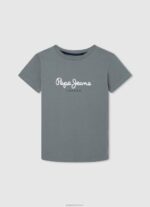 ⁦יֶלֶד 4N8XB1612 Pepe Jeans יְצִיקָה חולצה בהדפס לוגו⁩ – תמונה ⁦4⁩