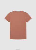 ⁦יֶלֶד 4N8XB1617 Pepe Jeans תפוז דלעת חולצה בהדפס לוגו⁩ – תמונה ⁦2⁩