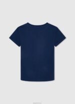 ⁦יֶלֶד 4N8XB1622 Pepe Jeans חיל הים חולצת טריקו בסיסית לוגו⁩ – תמונה ⁦2⁩