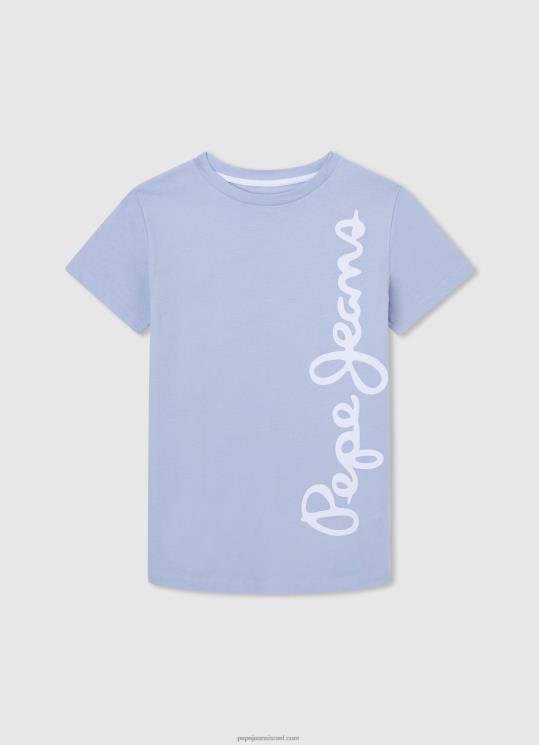 d799d6b6d79cd6b6d793_4n8xb1628_pepe_jeans_d79bd797d795d79c_d790d7a7d795d7a0d795d79ed799d7a7d794_d797d795d79cd7a6d7aa_d798d799_d7.jpg יֶלֶד 4N8XB1628 Pepe Jeans כחול אקונומיקה חולצת טי כותנה לוגו אנכי – תמונה 1