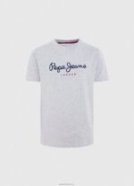 ⁦יֶלֶד 4N8XB1630 Pepe Jeans חיל הים חולצת טי עם לוגו קדמי עם שרוולים ארוכים⁩ – תמונה ⁦4⁩