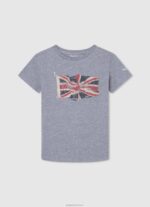 ⁦יֶלֶד 4N8XB1638 Pepe Jeans תפוז דלעת חולצת טי לוגו כיס קדמי⁩ – תמונה ⁦5⁩