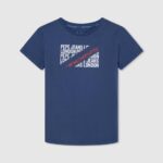 יֶלֶד 4N8XB1648 Pepe Jeans jarman חולצה בהדפס לוגו