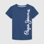 יֶלֶד 4N8XB1649 Pepe Jeans jarman חולצת טי כותנה לוגו אנכי