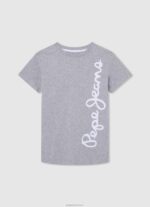 ⁦יֶלֶד 4N8XB1651 Pepe Jeans תפוז דלעת חולצה בהדפס לוגו⁩ – תמונה ⁦3⁩