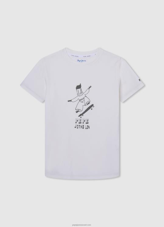 d799d6b6d79cd6b6d793_4n8xb1653_pepe_jeans_d7a6d791d7a2_d7a7d7a8d79d_d797d795d79cd7a6d794_d791d794d793d7a4d7a1_d792d7a8d7a4d799.jpg יֶלֶד 4N8XB1653 Pepe Jeans צבע קרם חולצה בהדפס גרפי – תמונה 1