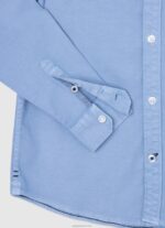 ⁦יֶלֶד 4N8XB1656 Pepe Jeans כחול אקונומיקה חולצת אוקספורד בכושר רגיל של מרסק⁩ – תמונה ⁦3⁩