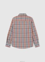 ⁦יֶלֶד 4N8XB1659 Pepe Jeans סטודיו אדום חולצת פופלין משובצת משורי⁩ – תמונה ⁦2⁩