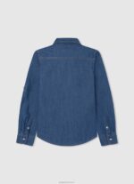⁦יֶלֶד 4N8XB1660 Pepe Jeans דֵנִים חולצת ג'ינס רגילה של פורטז⁩ – תמונה ⁦2⁩