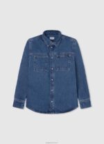 יֶלֶד 4N8XB1667 Pepe Jeans דֵנִים חולצת ג'ינס בגזרה רגילה של ceder
