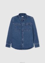 ⁦יֶלֶד 4N8XB1668 Pepe Jeans תפוז דלעת חולצת פולו פיקה דהויה⁩ – תמונה ⁦3⁩