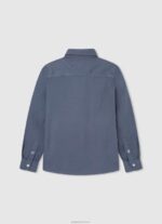 ⁦יֶלֶד 4N8XB1669 Pepe Jeans יְצִיקָה חולצת אוקספורד בכושר רגיל של מרסק⁩ – תמונה ⁦2⁩