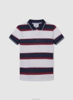 ⁦יֶלֶד 4N8XB1671 Pepe Jeans צבע קרם חולצת מייפלטון עם צווארון מאו⁩ – תמונה ⁦3⁩