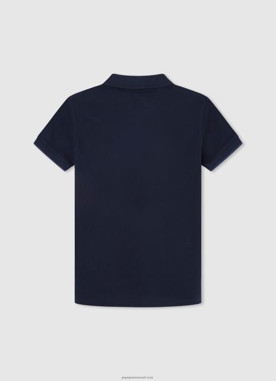 ⁦יֶלֶד 4N8XB1673 Pepe Jeans dulwich חולצת פולו פיקה עם לוגו רקום⁩ – תמונה ⁦2⁩