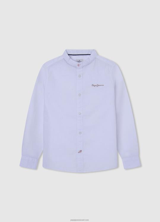 ⁦יֶלֶד 4N8XB1673 Pepe Jeans dulwich חולצת פולו פיקה עם לוגו רקום⁩ – תמונה ⁦4⁩