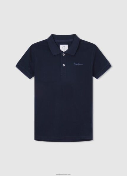 יֶלֶד 4N8XB1673 Pepe Jeans dulwich חולצת פולו פיקה עם לוגו רקום