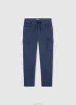 ⁦יֶלֶד 4N8XB1677 Pepe Jeans jarman מכנסי ריצה בהדפס לוגו⁩ – תמונה ⁦4⁩