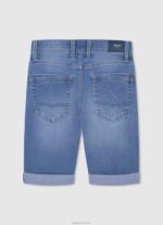⁦יֶלֶד 4N8XB1680 Pepe Jeans דֵנִים מכנסי ג'ינס קצרים בגזרה דקיקה⁩ – תמונה ⁦2⁩