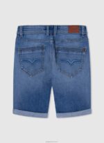 ⁦יֶלֶד 4N8XB1683 Pepe Jeans דֵנִים מכנסי ג'ינס קצרים בגזרה דקיקה⁩ – תמונה ⁦2⁩