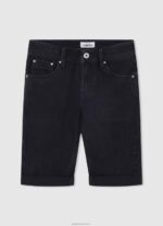 ⁦יֶלֶד 4N8XB1683 Pepe Jeans דֵנִים מכנסי ג'ינס קצרים בגזרה דקיקה⁩ – תמונה ⁦4⁩