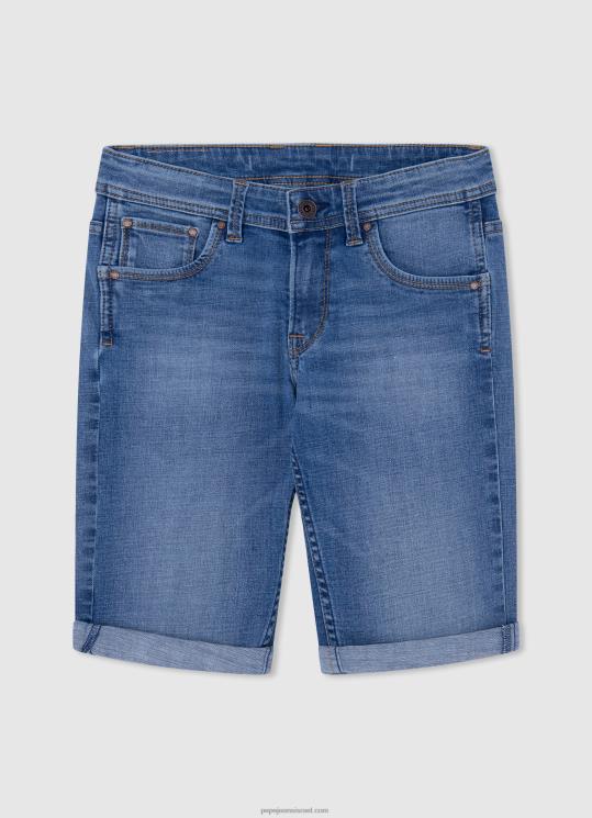 d799d6b6d79cd6b6d793_4n8xb1683_pepe_jeans_d793d6b5d7a0d6b4d799d79d_d79ed79bd7a0d7a1d799_d792d799d7a0d7a1_d7a7d7a6d7a8d799d79d_d7.jpg יֶלֶד 4N8XB1683 Pepe Jeans דֵנִים מכנסי ג'ינס קצרים בגזרה דקיקה – תמונה 1