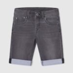 יֶלֶד 4N8XB1685 Pepe Jeans דֵנִים מכנסי ג'ינס קצרים בגזרה דקיקה