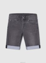 יֶלֶד 4N8XB1685 Pepe Jeans דֵנִים מכנסי ג'ינס קצרים בגזרה דקיקה