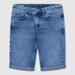 יֶלֶד 4N8XB1691 Pepe Jeans דֵנִים מכנסי ג'ינס קצרים בגזרה רגועה