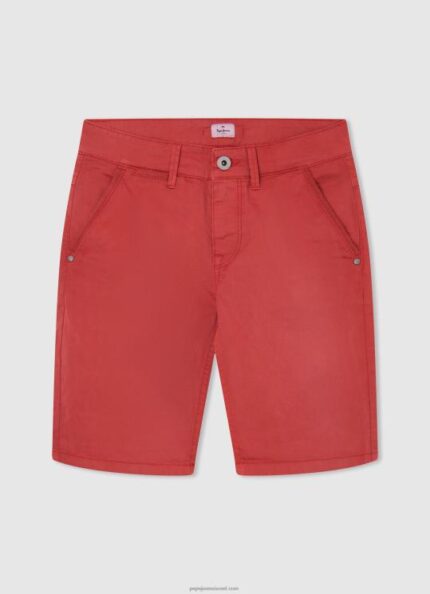 יֶלֶד 4N8XB1693 Pepe Jeans סטודיו אדום מכנסי צ'ינו בכושר רגיל