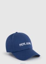 ⁦יֶלֶד 4N8XB1709 Pepe Jeans לבן כובע בסיסי עם לוגו רקום⁩ – תמונה ⁦4⁩