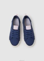 ⁦ילדה 4N8XB1324 Pepe Jeans חיל הים נעלי ספורט בסיסיות של בריידי⁩ – תמונה ⁦2⁩