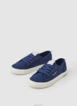 ⁦ילדה 4N8XB1324 Pepe Jeans חיל הים נעלי ספורט בסיסיות של בריידי⁩ – תמונה ⁦3⁩