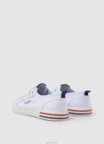 ⁦ילדה 4N8XB1325 Pepe Jeans צבע קרם נעלי ספורט בסיסיות של בריידי⁩ – תמונה ⁦4⁩