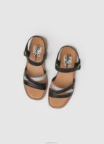 ⁦ילדה 4N8XB1336 Pepe Jeans שָׁחוֹר סנדלי עור irma divine⁩ – תמונה ⁦2⁩